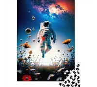 1000 Pieces Astronaut And Flower1 for Adults Difficult Jigsaw Paper Puzzle for Adults Christmas Eve Gifts 1000pcs (38x26cm)