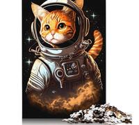 1000 Pieces Astronaut Cat Paper Puzzles Paper Puzzles for Adults& Teenagers Age 12 Years Up 1000pcs (38x26cm)