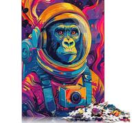 1000 Pieces Astronaut Gorilla Space for Adults Difficult Jigsaw Puzzles for Adults Family Fun Jigsaws Puzzles 1000pcs (75x50cm)