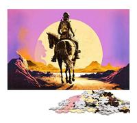 1000 Pieces Astronaut Horse Puzzle for Adults Decoration Puzzle Toys Good Gift for And Teenager Age 14 And Up 1000 PCS(75x50cm)