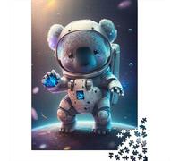 1000 Pieces Astronaut Space Koala Bear Jigsaw Puzzles for Adults Paper Puzzles for Adults Teenager Man Woman Gift 1000pcs (38x26cm)