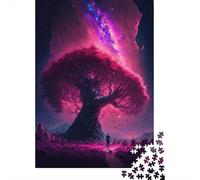 1000 Pieces Aurora Tree Jigsaw Puzzles for Adults Wooden Puzzles for Adults Teenager Man Woman Gift 1000pcs (38x26cm)