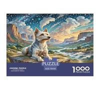 1000 Pieces Australian Silky Terrier Jigsaw Puzzles for Adults Challenging Game Jigsaw Puzzle Home Decoration for The Whole for Women, Gifts for Men 70x50cm/1000pcs
