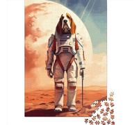 1000 Pieces Basset Hound Mars Jigsaw Puzzles for Adults Paper Adult Jigsaw Puzzle Home Educational Games DIY Toys 1000pcs (38x26cm)