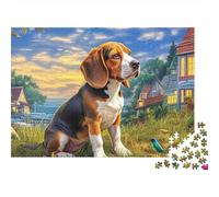 1000 Pieces Beagle Jigsaw Puzzle Adults Teens Fun Relaxation Activity Precision Fit Gift Box 70x50cm/1000pcs