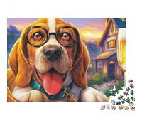 1000 Pieces Beagle Jigsaw Puzzle Adults Teens Fun Relaxation Activity Precision Fit Gift Box 70x50cm/1000pcs