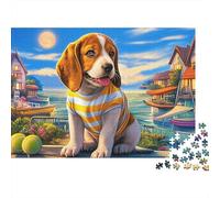 1000 Pieces Beagle Jigsaw Puzzle Adults Teens Fun Relaxation Activity Precision Fit Gift Box 70x50cm/1000pcs