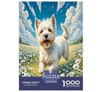 1000 Pieces Bedlington Terrier Jigsaw Puzzles for Adults Educational Games Jigsaw Puzzle Home Decors for The Whole for Women, Gifts for Men 70x50cm/1000pcs