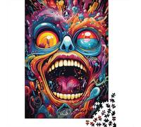 1000 Pieces Bizarre Colorful Monsters Puzzle, Puzzle Jigsaw Puzzles Challenge Jigsaw Puzzle Impossible Puzzle Game for Adults 18+ 1000pcs (75x50cm)