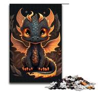 1000 Pieces Black Dragon Baby Puzzle Gifts Jigsaw Puzzle for Adults Gifts Ideas Suitable for And Teenager 14 And Up Size 50x75cm