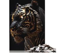 1000 Pieces Black Tiger Gold Livery Jigsaw Puzzle Difficulty Puzzle Education Games Toys 1000pcs (75x50cm)