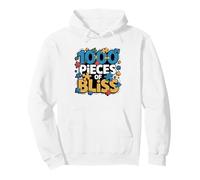 1000 Pieces Bliss Jigsaw Puzzle Scattered Graphic Piece Pullover Hoodie