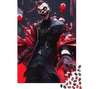 1000 Pieces Blood Red Shadow Creative Square Jigsaw Puzzles for Adults & Wooden Puzzles Challenging Game 1000pcs (75x50cm)