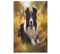 1000 Pieces Border Collie Puzzles for Adults Teens Toys for Children Wooden Puzzle Home Decoration 78×53cm