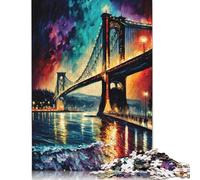1000 Pieces Bosphorus Bridge Istanbul Puzzle Jigsaw, Difficulty Puzzle Jigsaw Educational Game Toy Family Decoration (38x26cm)