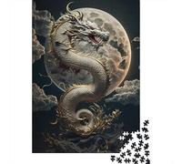 1000 Pieces Brave Dragon for Adults Difficult Jigsaw Paper Puzzle for Adults Christmas Eve Gifts 1000pcs (38x26cm)