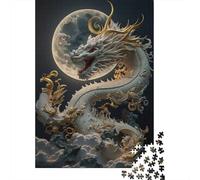1000 Pieces Brave Dragon Jigsaw Puzzles for Adults Paper Puzzle Educational Game for Adult Teenagers 1000pcs (38x26cm)