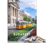 1000 Pieces Budapest Coordinates Creative Square Jigsaw Puzzles for Adults & Wooden Puzzles Challenging Game 1000pcs (75x50cm)