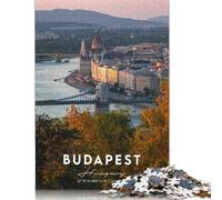 1000 Pieces BUDAPEST Creative Square Wooden Jigsaw Puzzles for Adults Educational Game Challenge Toy 1000pcs (75x50cm)