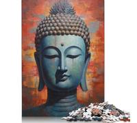 1000 Pieces Buddha Art Jigsaw Puzzles for Adults Wooden Puzzle Educational Game for Adult Teenagers 1000pcs (75x50cm)