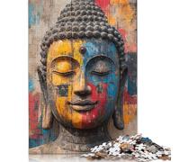 1000 Pieces Buddha Statue Street Art for Adults Difficult Jigsaw Puzzles for Adults Family Fun Jigsaws Puzzles 1000pcs (38x26cm)