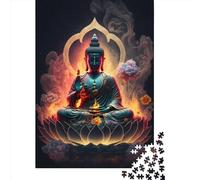 1000 Pieces Buddha654 Jigsaw Puzzles for Adults Wooden Puzzles for Adults Teenager Man Woman Gift 1000pcs (75x50cm)
