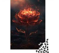 1000 Pieces Burning Roses Paper Puzzles Paper Puzzles for Adults& Teenagers Age 12 Years Up 1000pcs (38x26cm)