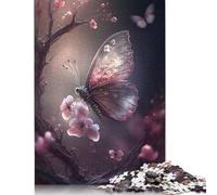 1000 Pieces Butterfly Colorful Puzzle for Adults Wooden Puzzle Jigsaws for Adults Educational Game Teenagers 1000pcs (75x50cm)