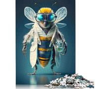 1000 Pieces Buzzing Genius Lab Bee Puzzles Jigsaw Adults Difficulty Jigsaw Puzzle Relaxing Games Toy 1000pcs (38x26cm)
