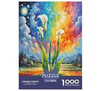 1000 Pieces Calla Lily Jigsaw Puzzles for Adults Educational Games Jigsaw Puzzle Home Decors for Men Women Elders Seniors 38x26cm/1000pcs