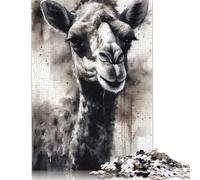 1000 Pieces Camel Sahara Charm Puzzle for Adults Paper Puzzles Jigsaw Puzzles for Adults Educational Game Challenge Toy 1000pcs (38x26cm)