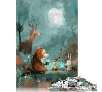 1000 Pieces Campfire Stories - Cozy Forest Friends Jigsaw Puzzles for Adults Paper Puzzle Educational Game for Adult Teenagers 1000pcs (75x50cm)