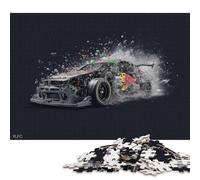 1000 Pieces Car in Disintegration Creative Square Wooden Jigsaw Puzzles for Adults Educational Game Challenge Toy 1000pcs (75x50cm)