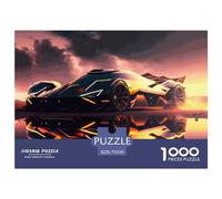 1000 Pieces Car of The Future Creative Square Jigsaw Puzzles for Adults & Wooden Puzzles Challenging Game 1000pcs (75x50cm)