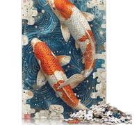 1000 Pieces Carpe Koi Fish Jigsaw Puzzle Puzzles for Adults & Teenager for Adults Teenagers Age 14+ 1000pcs (75x50cm)