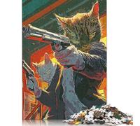 1000 Pieces Cat Fiction Jigsaw Puzzles for Adults Jigsaw Puzzle for Family Time Brain Challenge 1000pcs (75x50cm)