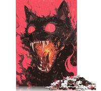 1000 Pieces Cat On Fire Jigsaw Puzzles Difficulty Jigsaw Puzzles Education Games Toys 1000pcs (38x26cm)