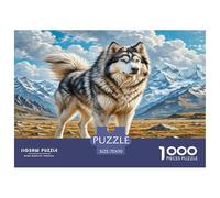 1000 Pieces Caucasian Shepherd Dog Jigsaw Puzzles for Adults Educational Games Jigsaw Puzzle Home Decors for Men Women Elders Seniors 70x50cm/1000pcs