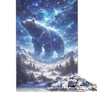 1000 Pieces Celestial Bear Puzzle Jigsaw Difficulty Puzzle Jigsaw Educational Game Toy 1000pcs (75x50cm)