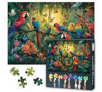 1000 Pieces Challenging Jigsaw Puzzle for Adults Parrot in the Tree Jigsaw Puzzle for Adults Gift Home Decor Tropical Birds Intelligence Puzzles for Family Games 27.5"x19.7"