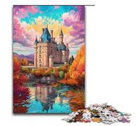 1000 Pieces Chateaux_of_the_Loire Puzzle Game Jigsaw Puzzle for Adults Suitable for Couples for And Teenager Age 14 Years Up 1000 PCS(38x26cm)