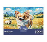 1000 Pieces Chihuahua Jigsaw Puzzles for Adults Challenging Game Jigsaw Puzzle Home Decoration for The Whole for Women, Gifts for Men 38x26cm/1000pcs
