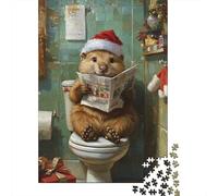 1000 Pieces Christmas Capybara Puzzles Jigsaw Adults Difficulty Jigsaw Puzzle Relaxing Games Toy 1000pcs (75x50cm)