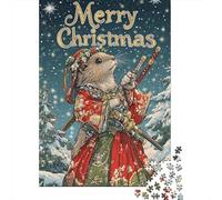 1000 Pieces Christmas Capybara Puzzles Jigsaw Adults Difficulty Puzzles Jigsaw Educational Games Toy Family Decoration 1000pcs (75x50cm)