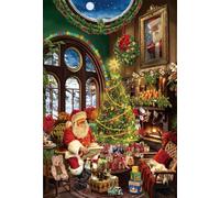 1000 Pieces Christmas Puzzle for Adults - Christmas Pets Puzzles 1000 Pieces, Cats and Dogs Christmas Puzzle, Christmas Vacation Jigsaw Puzzles