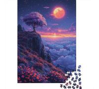 1000 Pieces Clouds And Flowers in The Mountains Jigsaw Puzzles for Adults Paper Puzzles for Adults Teenager Man Woman Gift 1000pcs (38x26cm)