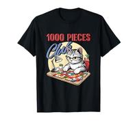 1000 Pieces Club Cat Jigsaw Puzzle Solver Feline Hobbyist T-Shirt