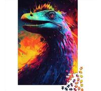 1000 Pieces Coelophysis Dinosaur Jigsaw Puzzle, Creative Rectangular Wooden Jigsaw Puzzles for Adults, Large Puzzles for Family Educational Game 1000pcs (75x50cm)