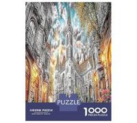 1000 Pieces Cologne Cathedral Jigsaw Puzzles Great Gift Beautiful Decoration Classical Architecture Puzzle Educational Games for Men And Women 70x50cm/1000pcs