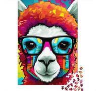 1000 Pieces Colorful Alpacas for Adults Difficult Jigsaw Puzzles for Adults Family Fun Jigsaws Puzzles 1000pcs (75x50cm)